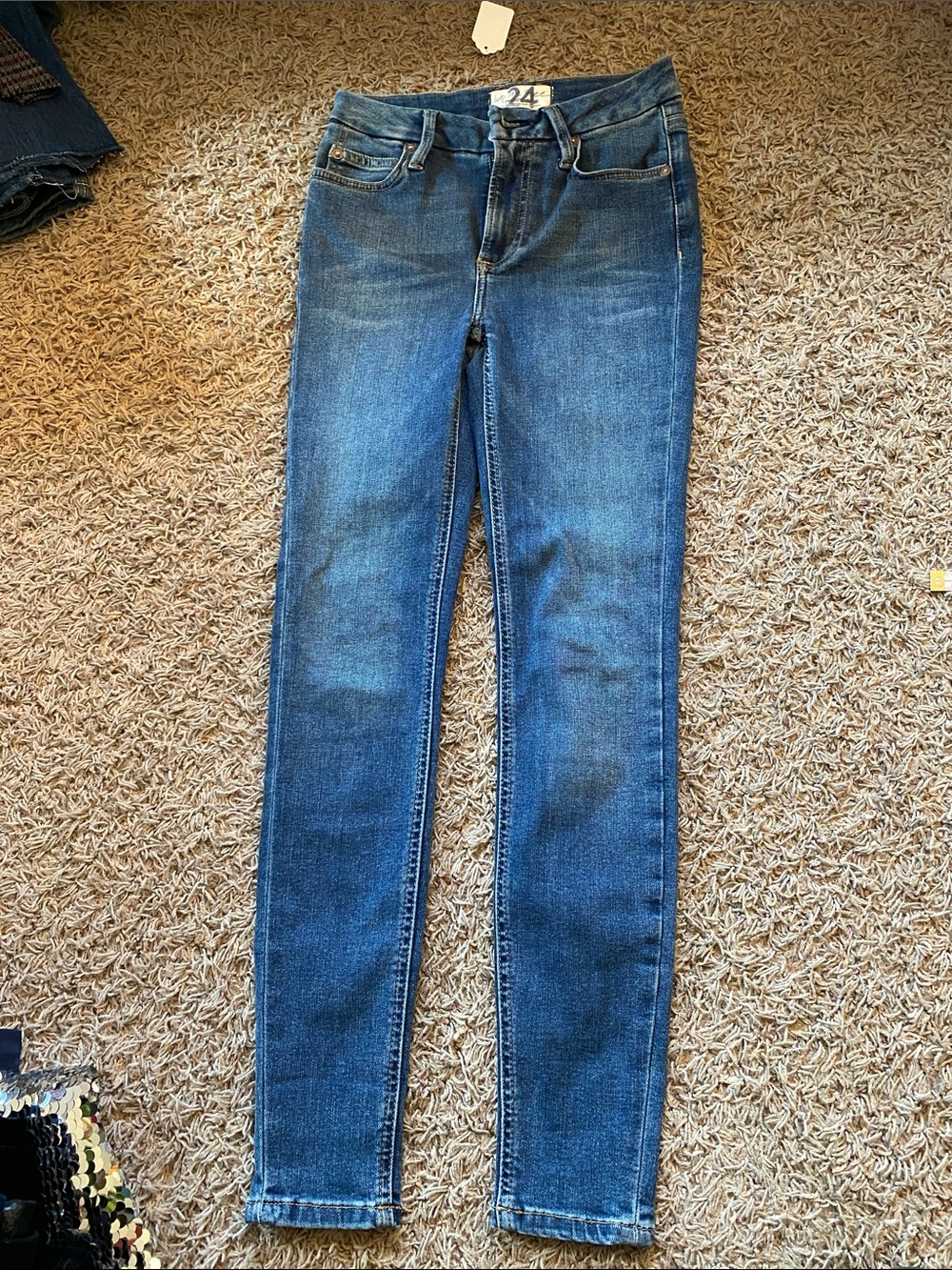 We The Free Dark Blue Skinny Jeans